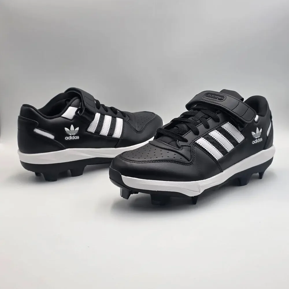 adidas Forum TPU Men's Size 9 Baseball Cleats JR9614 Black White New